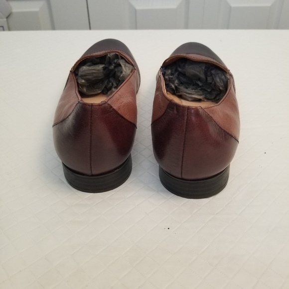 Naturalizer Coretta Loafers Womens 9M 2 Tone  Brown Leather Casual Slip On Shoes - Picture 7 of 8